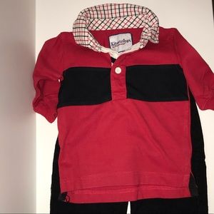 Baby Boy Long Sleeve Shirt and Corduroy Pants Set